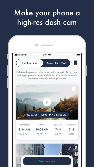 RideSafe: #1 Dash Cam App Screenshot