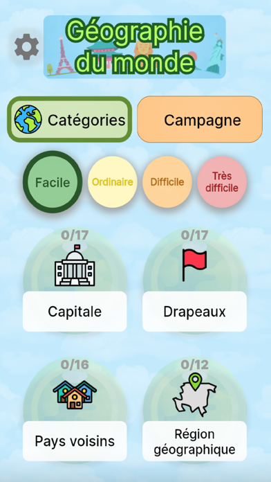 Screenshot #2 pour Géographie du monde Tester