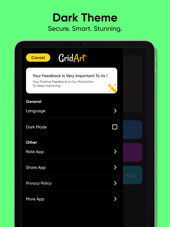GridArt - Drawing Grid iPad screenshot 6 - Graphics & Design app