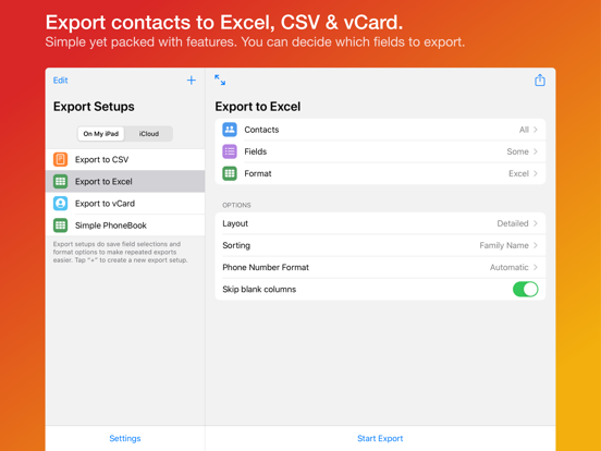 Export Contacts Proのおすすめ画像1