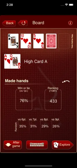 Game screenshot The Poker Calculator hack