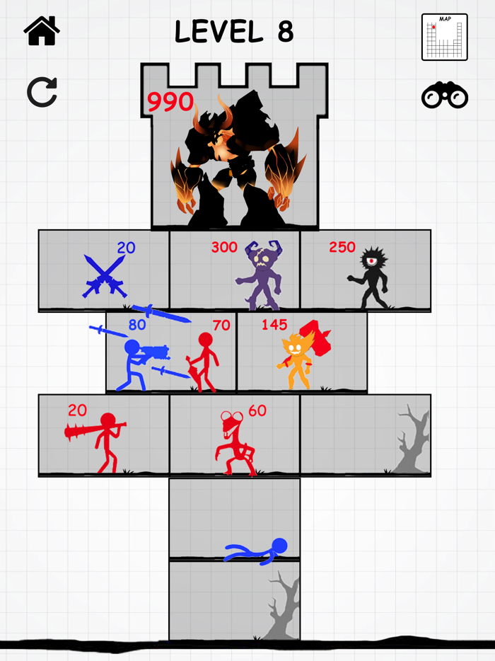 Stick Figure Endless Battle