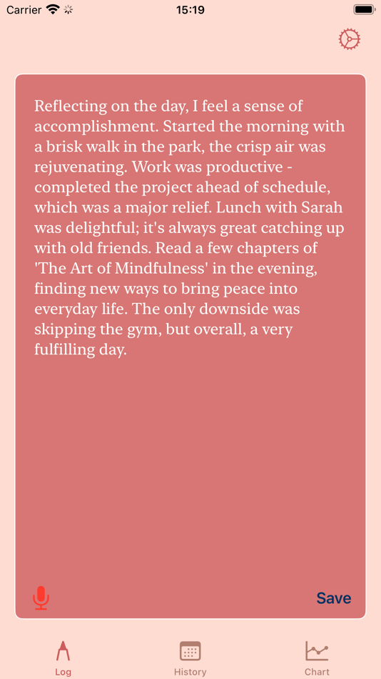 #1. Me-Log: Simple Journaling (iOS) 由: Berkin Sili