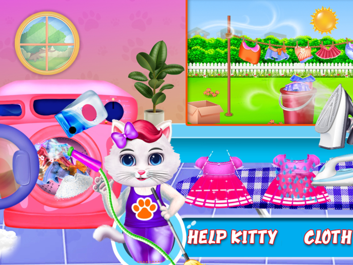 Kitty House Cleanup and Decorate