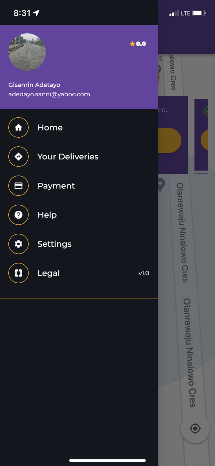 Velocity Dispatch Rider App