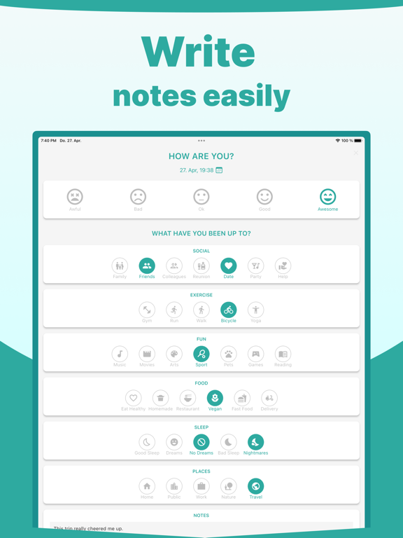 Screenshot #5 pour Happy Mood Journal