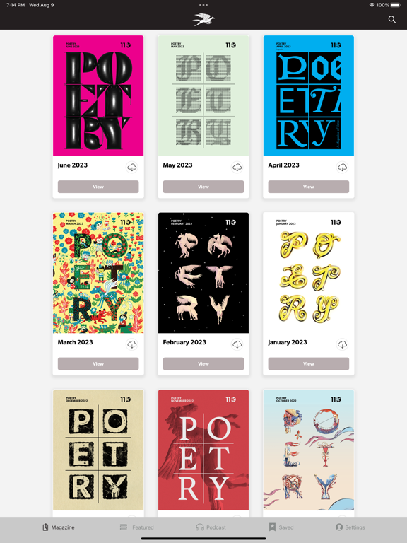 Screenshot #4 pour Poetry Magazine App