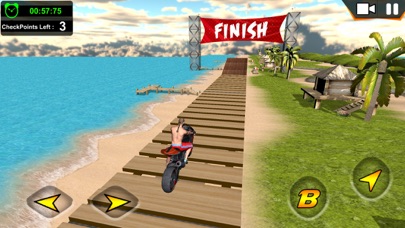 Screenshot #2 pour Cascades de moto sur la plage