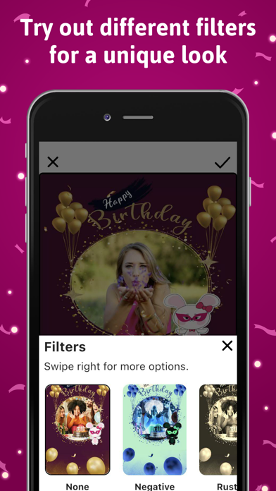 Happy Birthday Picture Frame Screenshot