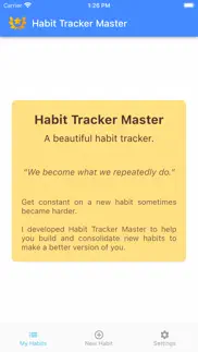 habit tracker master iphone screenshot 1