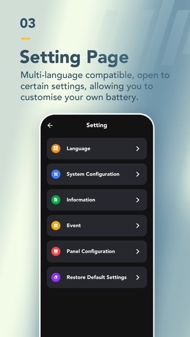 TBB M Battery Screenshot