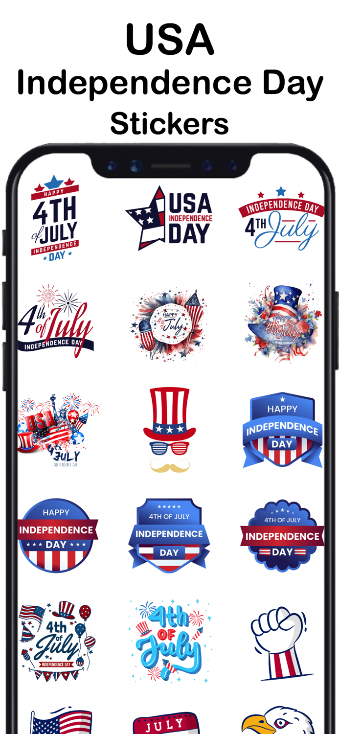 4th Of July - USA Stickers
