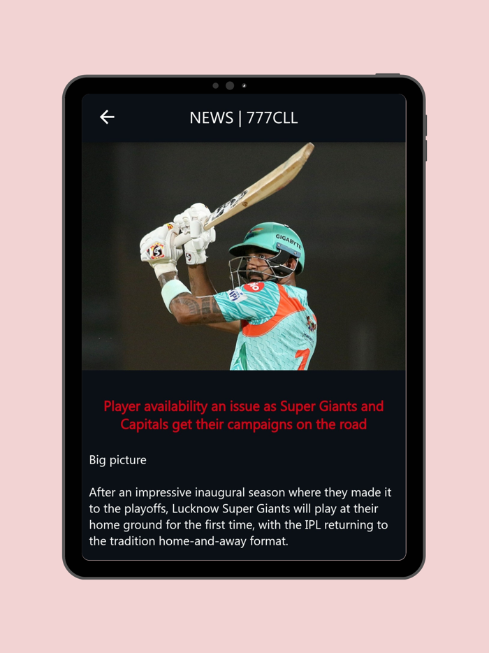 777 Cricket Live Line