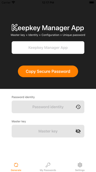 Keepkey Manager App Screenshot