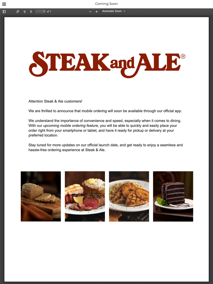 Steak and Ale