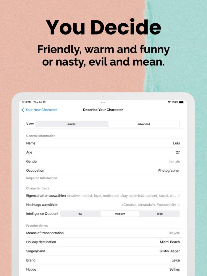 Virtual Friends - AI Creator