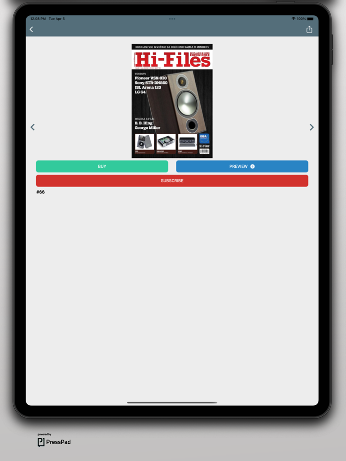 Hi-Files magazine app
