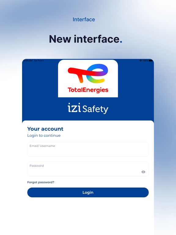TotalEnergies IZI Safety iPad screenshot 1 - Productivity app