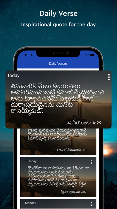 Telugu Bible Audio Screenshot
