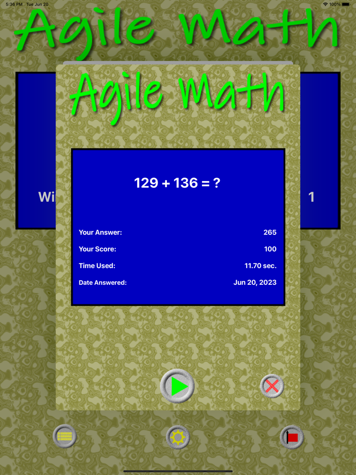 Agile Math 
