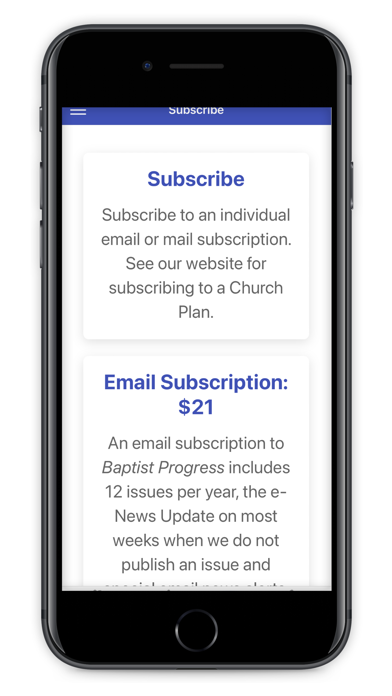 Baptist Progress Screenshot