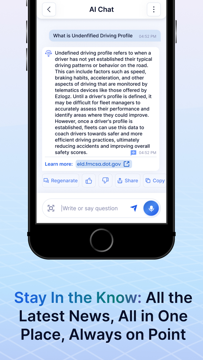 EzChatAI Logistics AI Chatbot
