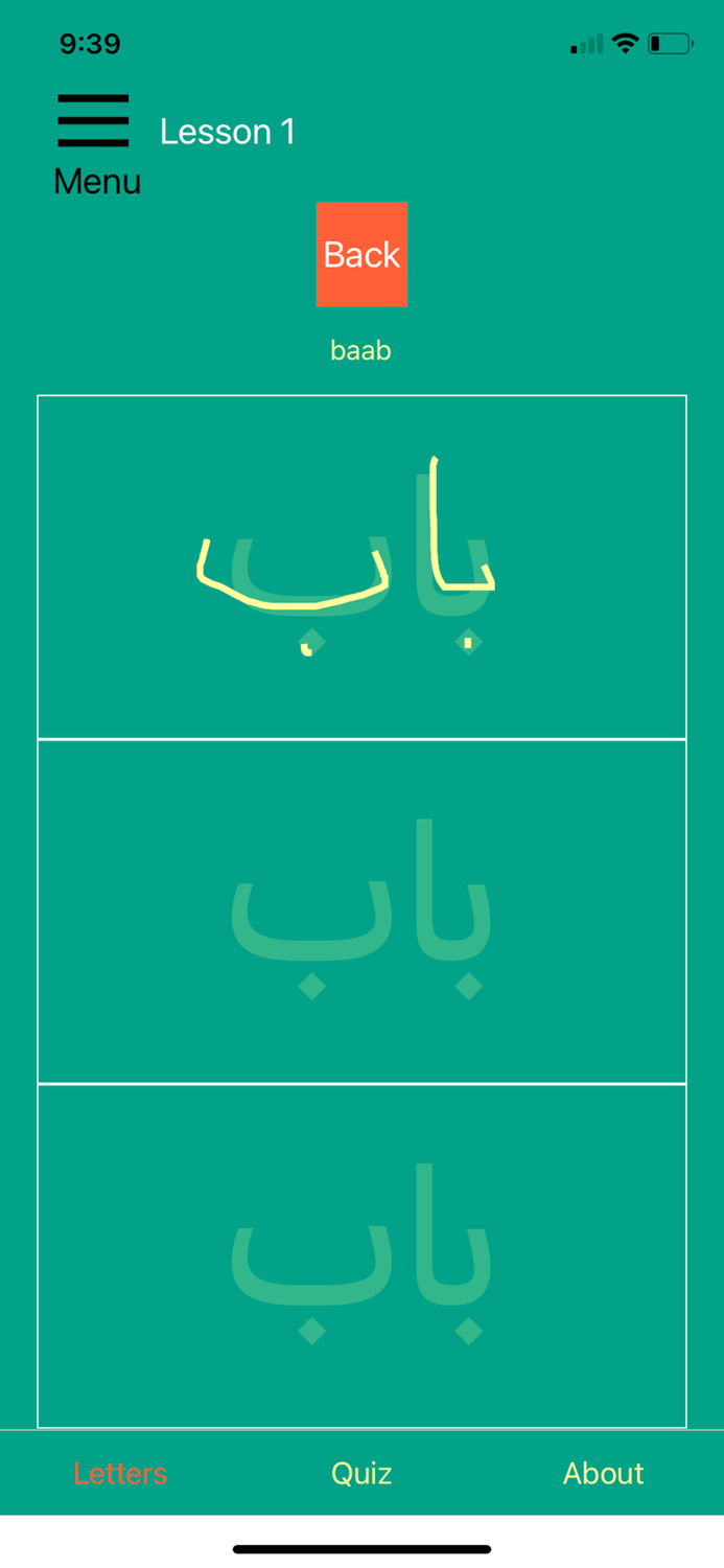 Learn Arabic Script