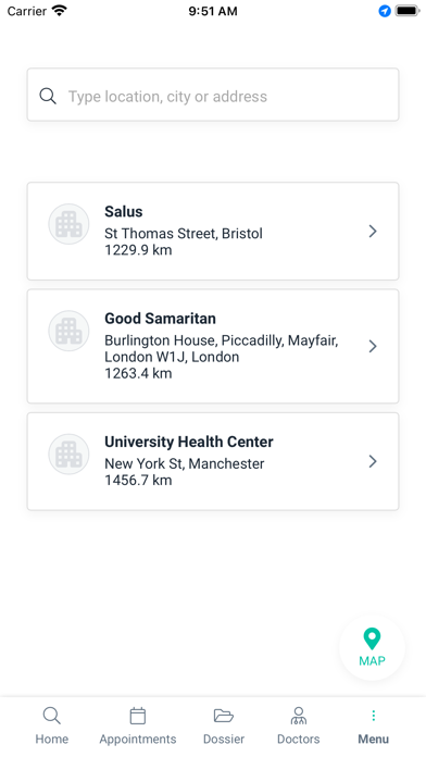 Tuotempo - Patient App Demo Screenshot