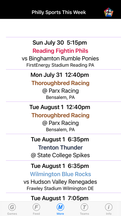 Philly Sports This Week Screenshot