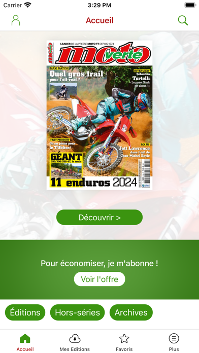 Screenshot #1 pour Moto Verte Magazine