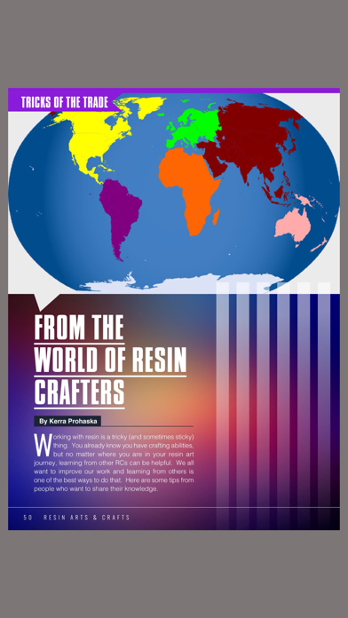 Resin Arts and Crafts Magazine Screenshot