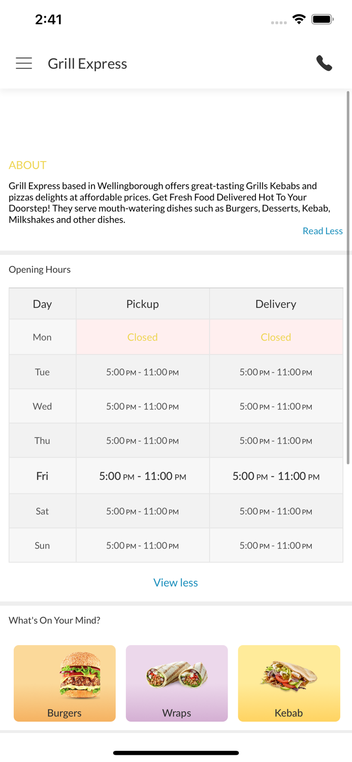 Grill Express Wellingborough