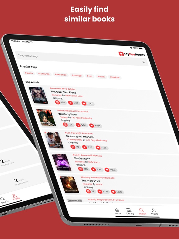 MyFavReads: Novels & Books iPad screenshot 7 - Book app