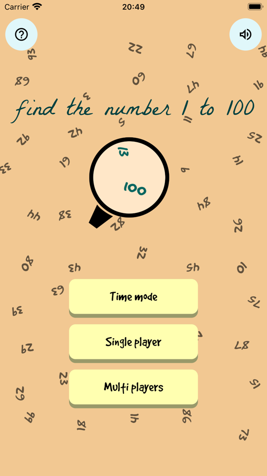 #2. Find 100 - Find the number (iOS) Podle: Nhuan Vu