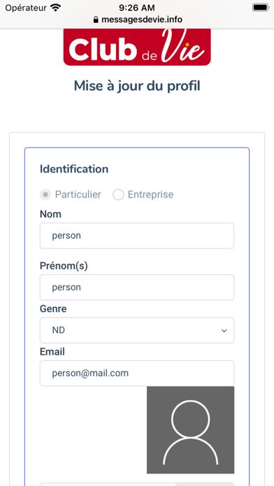 Club de vie Screenshot
