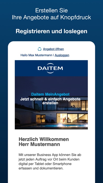 Daitem MeinAngebot Screenshot