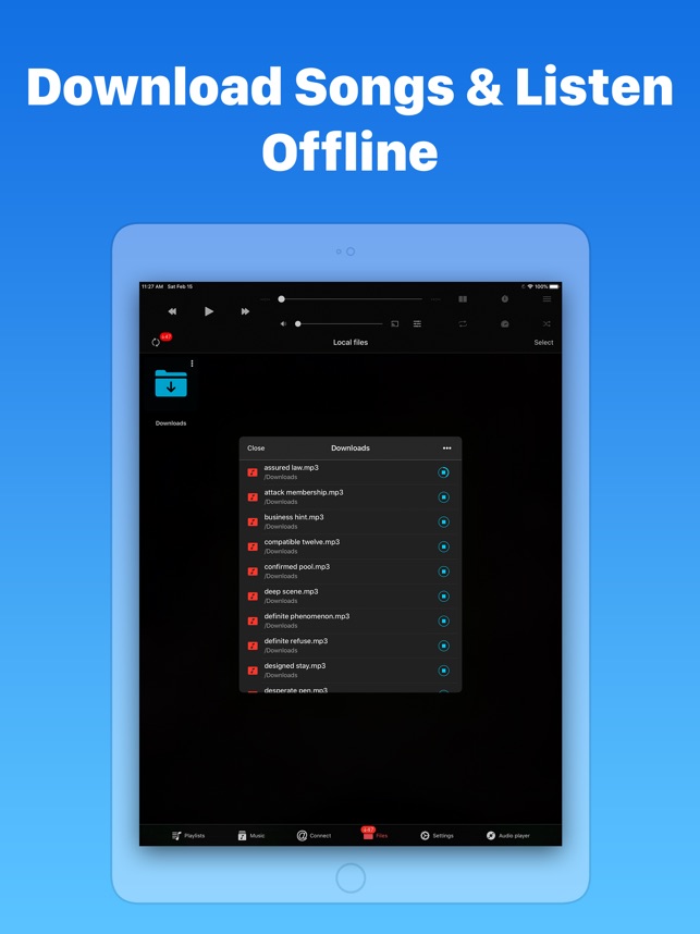 Evermusic: cloud music player on the App Store