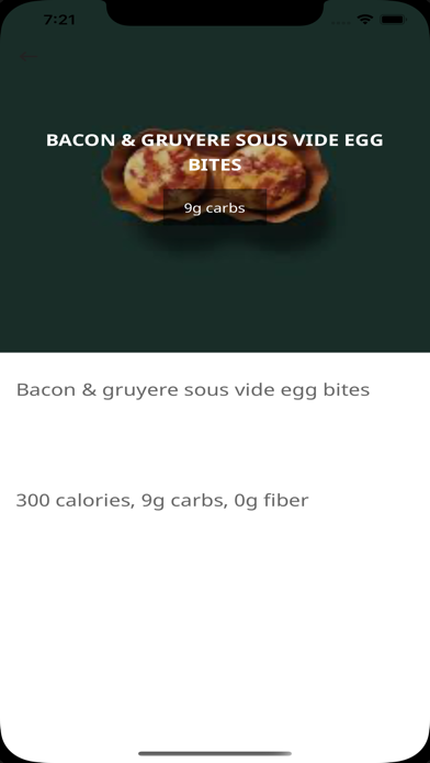 Keto Restaurant Buddy Screenshot