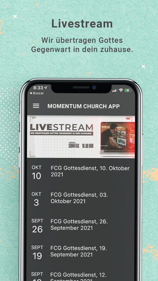 #5. Momentum Church App (iOS) 由: Samuel Fuentes