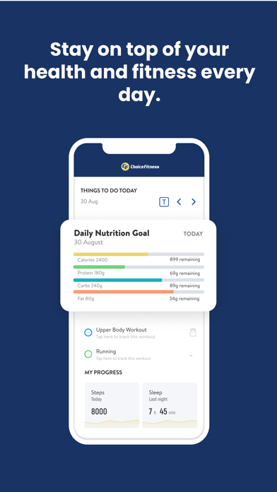Choice Fitness Elite Screenshot