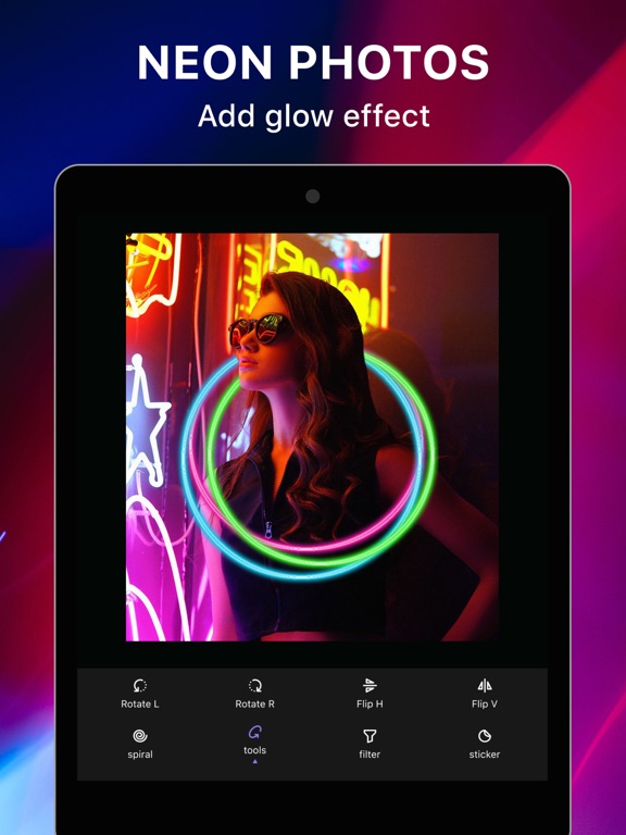 Screenshot #4 pour AI Neon Effect - Neon Art