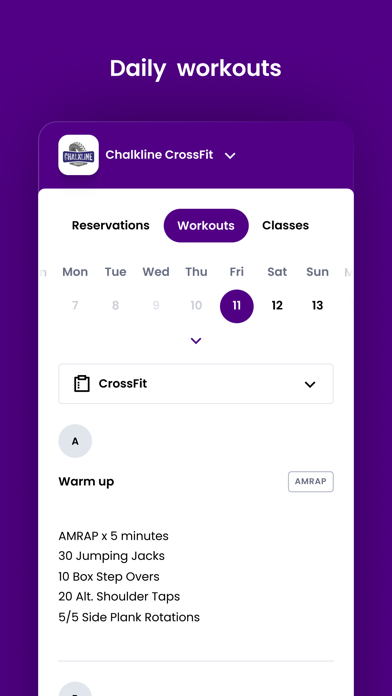 Chalkline CrossFit Screenshot