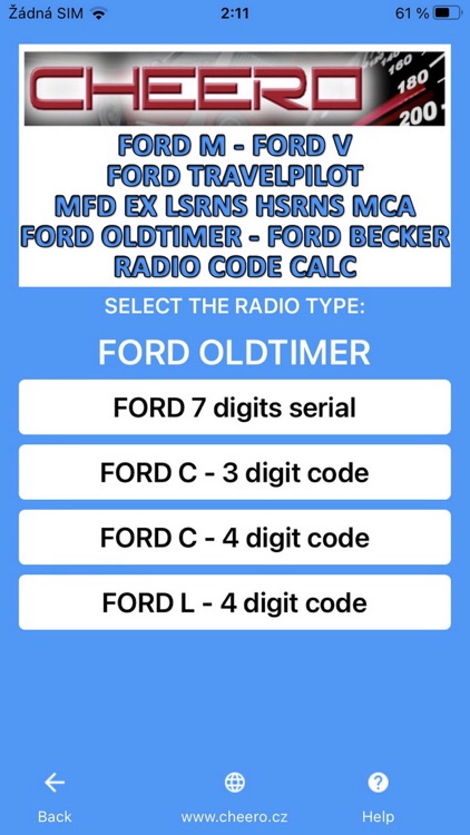 RADIO CODE for FORD ALL