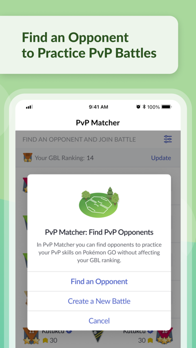 PokeMatch - PvP Battle Finder Screenshot