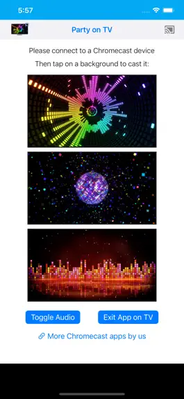 Game screenshot Party Video Backdrops on TV apk