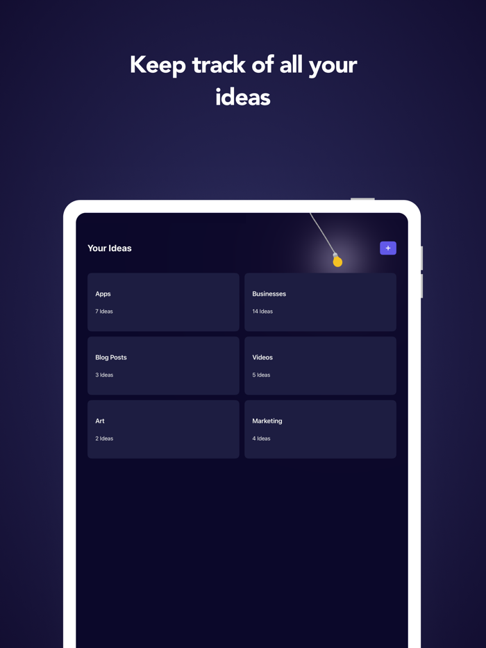 Ideate Organize  Track Ideas