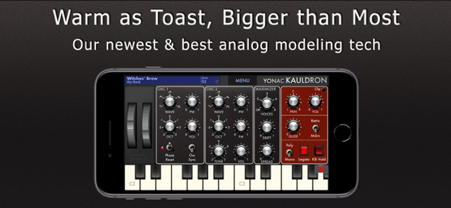 Screenshot ng Kauldron Synthesizer