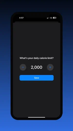 Minimal Calorie Tracker screenshot 2