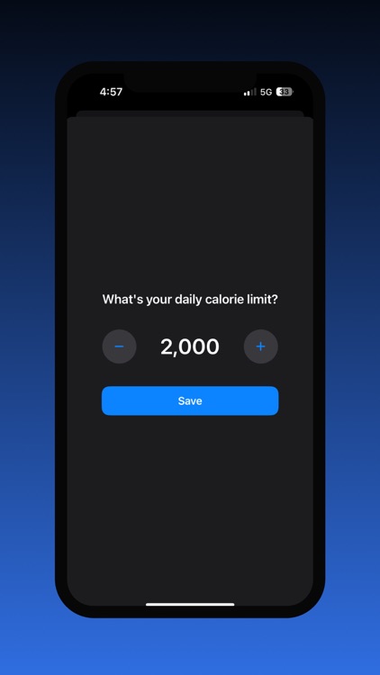 Minimal Calorie Tracker
