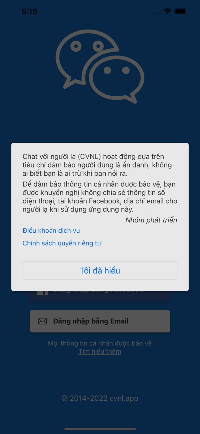 Chat với người lạ